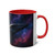 Galactic Voyager - Two-Tone Coffee Mugs, 11oz