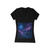 Galactic Odyssey - Women's Jersey Short Sleeve Deep V-Neck Tee