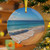 Serene Coastal Bliss - Glass Ornaments