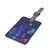 Cyberpunk Dreamscape - Saffiano Polyester Luggage Tag, Rectangle