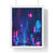 Cyberpunk Dreamscape - Vertical Framed Poster