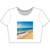 Serene Coastal Bliss - Women’s Poly-Cotton Crop Tee