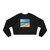 Serene Coastal Bliss - Women's Cropped Fleece Pullover