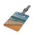 Serene Coastal Bliss - Saffiano Polyester Luggage Tag, Rectangle