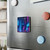 Cyberpunk Dreamscape - Porcelain Magnet, Square