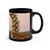 Ethereal Garden Bliss - Black Coffee Mug, 11oz