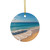 Serene Coastal Bliss - Ceramic Ornaments, 2-Side Print, (1pc, 3pcs, 5pcs, 10pcs)