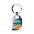Serene Coastal Bliss - Rectangle Photo Keyring