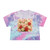 Love in Bloom - Women's Tie-Dye Crop Tee