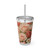 Love in Bloom - Sunsplash Tumbler with Straw, 16oz