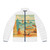 Retro Beach Party - Men's Puffer Jacket (AOP)