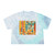 Retro Beach Party - Women's Tie-Dye Crop Tee