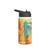 Retro Beach Party - Stainless Steel Water Bottle, Standard Lid