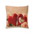 Eternal Love Blossoms - Tufted Floor Pillow, Square
