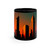 Glamorous Cityscape - Black Coffee Mug, 11oz