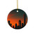 Glamorous Cityscape - Ceramic Ornament, 4 Shapes