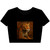 Jaguar Spirit Guardian - Women’s Poly-Cotton Crop Tee