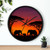 Savanna Sunset Serenade - Wall Clock