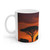 Savanna Sunset Serenade - White Ceramic Mug, 11oz and 15oz