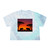 Savanna Sunset Serenade - Women's Tie-Dye Crop Tee