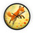 Whimsical Fox Dreams - Wall Clock