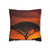 Savanna Sunset Serenade - Spun Polyester Square Pillowcase