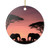 Savanna Sunset Serenade - Ceramic Ornaments, 1-Side Print