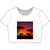 Savanna Sunset Serenade - Women’s Poly-Cotton Crop Tee