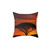 Savanna Sunset Serenade - Faux Suede Square Pillow
