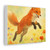 Whimsical Fox Dreams - Stretched Canvas