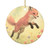 Whimsical Fox Dreams - Ceramic Ornaments, 1-Side Print