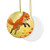 Whimsical Fox Dreams - Decorative Ceramic Ornaments, Double-Sided (1pc, 3pcs, 5pcs, 10pcs)
