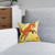 Whimsical Fox Dreams - Square Pillow - Pink Back