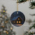 Winter Wonderland Magic - Decorative Ceramic Ornaments, Double-Sided (1pc, 3pcs, 5pcs, 10pcs)