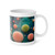Microbial Galaxy - White Ceramic Mug, 11oz
