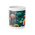 Microbial Galaxy - White Ceramic Mug, 11oz