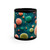 Microbial Galaxy - Black Coffee Mug, 11oz