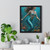 Ethereal Ocean Dance - Vertical Framed Poster