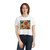 Nature's Mosaic Symphony - Women's Flowy Cropped Tee