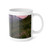 Serene Mountain Retreat - White Ceramic Mug, 11oz