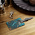 Ethereal Ocean Dance - Saffiano Polyester Luggage Tag, Rectangle