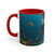 Ethereal Ocean Dance - Colorful Accent Mugs, 11oz