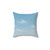 Serene Horizon - Faux Suede Square Pillow