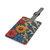 Nature's Mosaic Symphony - Saffiano Polyester Luggage Tag, Rectangle