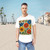 Nature's Mosaic Symphony - Men's Jersey Curved Hem Tee