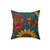 Nature's Mosaic Symphony - Spun Polyester Square Pillow