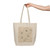 Serene Floral Flow - Canvas Shopping Tote
