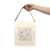 Serene Floral Flow - Canvas Lunch Bag With Strap