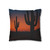 Twilight Desert Dreams - Spun Polyester Square Pillowcase