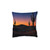 Twilight Desert Dreams - Square Pillow - Pink Back